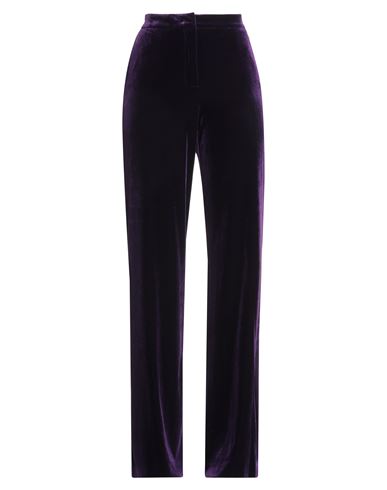 Pinko Woman Pants Dark Purple Size 4 Polyester, Elastane In Purple