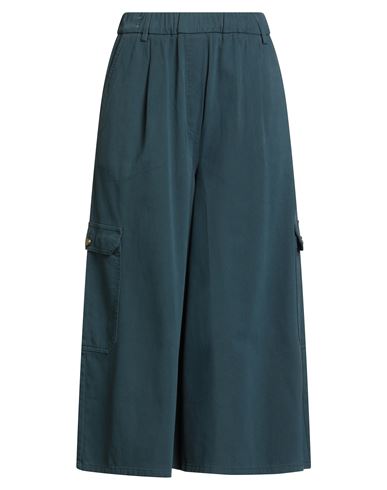 Alysi Woman Pants Deep Teal Size 27 Cotton, Elastane In Green