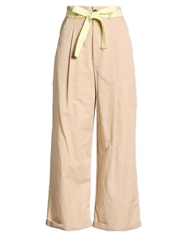 Pinko Woman Pants Beige Size 8 Cotton, Linen In Neutral