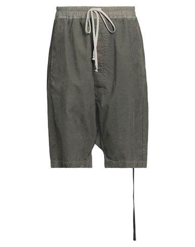 Rick Owens Drkshdw Drkshdw By Rick Owens Man Shorts & Bermuda Shorts Grey Size Xxl Cotton, Elastane In Green