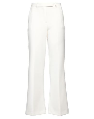 Simona Corsellini Woman Pants Cream Size 8 Polyester, Viscose, Cotton, Elastane In White