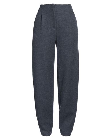 Shop Emporio Armani Woman Pants Slate Blue Size 10 Cotton, Cashmere, Polyamide, Wool, Viscose