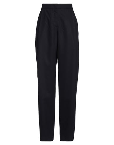 Emporio Armani Woman Pants Midnight Blue Size 14 Virgin Wool, Cashmere, Elastane In Blue