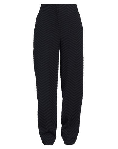 Emporio Armani Woman Pants Midnight Blue Size 10 Cotton, Polyester, Elastane In Blue