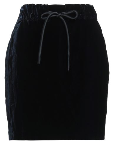 Emporio Armani Woman Mini Skirt Midnight Blue Size 4 Viscose, Cupro, Polyester In Blue