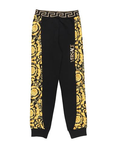 Versace Young Toddler Boy Pants Black Size 6 Cotton, Polyester, Polyamide, Elastane In Black