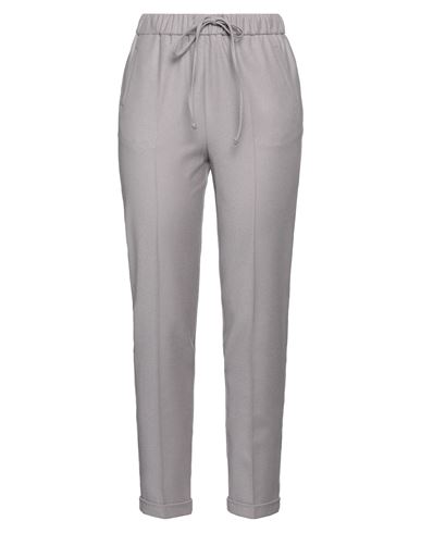Amina Rubinacci Woman Pants Grey Size 10 Virgin Wool, Polyamide, Elastane In Grey