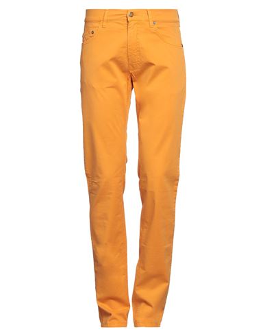 Harmont & Blaine Man Pants Mandarin Size 38 Cotton, Elastane In Mandarin