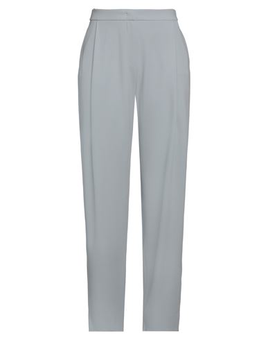 Emporio Armani Woman Pants Light Grey Size 12 Virgin Wool, Elastane In Grey