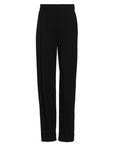 Shop Emporio Armani Woman Pants Black Size 12 Virgin Wool, Elastane