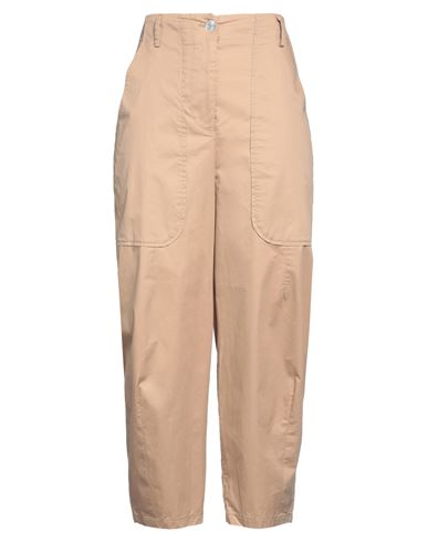 Alessia Santi Woman Pants Sand Size 6 Cotton