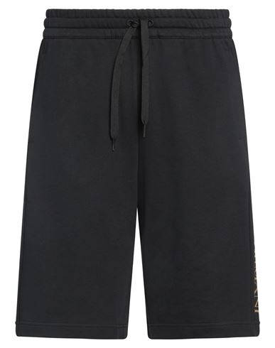 Ea7 Man Shorts & Bermuda Shorts Black Size Xl Cotton In Black