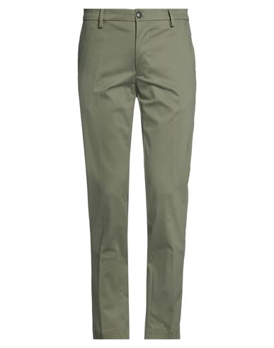 Liu •jo Man Man Pants Military Green Size 40 Cotton, Elastane In Green