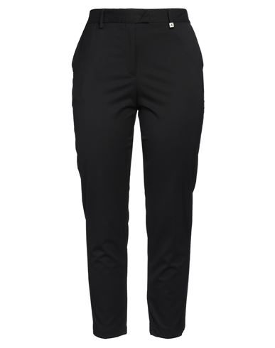 Myths Woman Pants Black Size 12 Virgin Wool, Polyamide, Elastane In Black