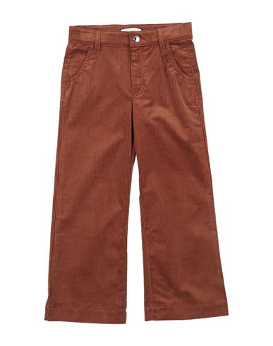 Chloé Toddler Girl Pants Brown Size 6 Cotton, Elastane In Brown