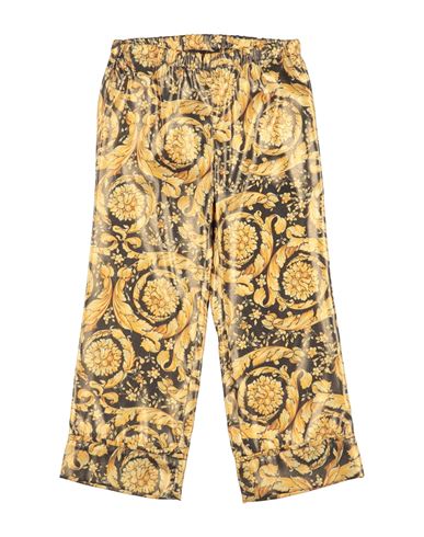 Shop Versace Young Toddler Girl Pants Marigold Size 6 Polyester In Yellow