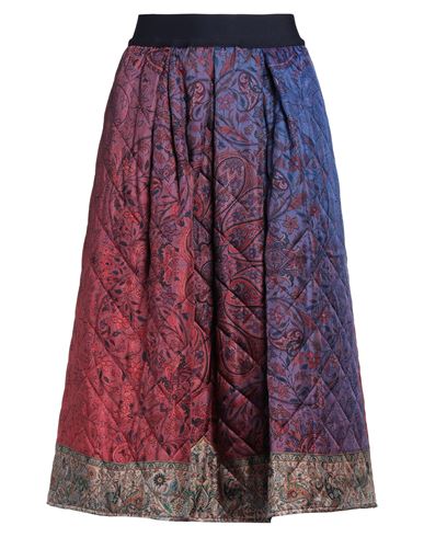 Pierre-louis Mascia Woman Midi Skirt Purple Size S Polyester, Silk In Multi