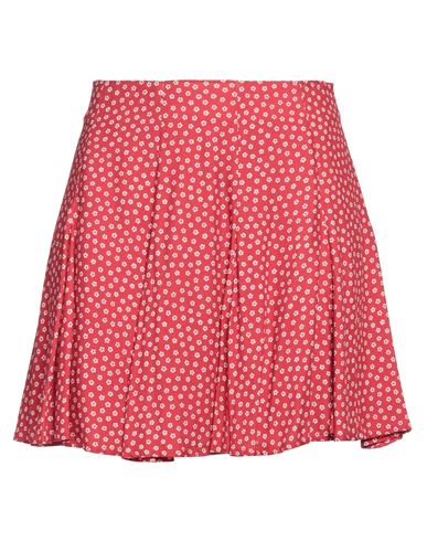 Kenzo Woman Mini Skirt Red Size 6 Viscose In Red