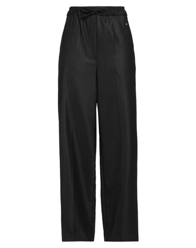 Sandro Woman Pants Charcoal Size 4 Polyester, Wool, Elastane In Black