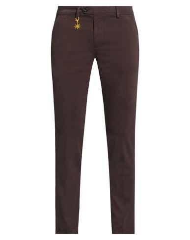 Manuel Ritz Man Pants Brown Size 28 Cotton, Elastane In Brown