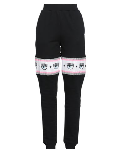 Chiara Ferragni Woman Pants Black Size M Cotton, Elastane