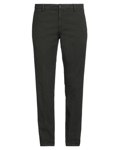 Manuel Ritz Man Pants Dark Green Size 38 Cotton, Elastane In Gray