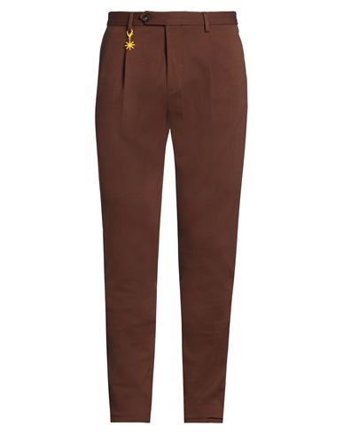 Manuel Ritz Man Pants Brown Size 36 Viscose, Polyamide, Elastane In Brown