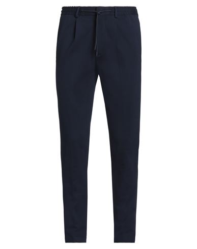 Manuel Ritz Man Pants Navy Size 38 Viscose, Polyamide, Elastane In Navy Blue