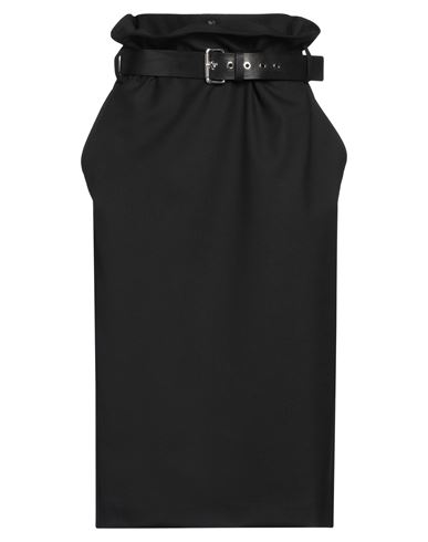 Shop Tela Woman Midi Skirt Black Size 4 Polyester, Virgin Wool, Elastane