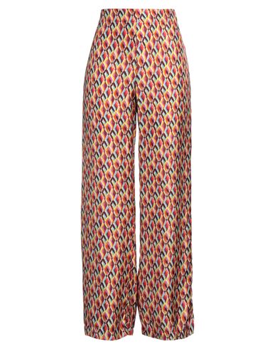 CALIBAN CALIBAN WOMAN PANTS RED SIZE 10 SILK