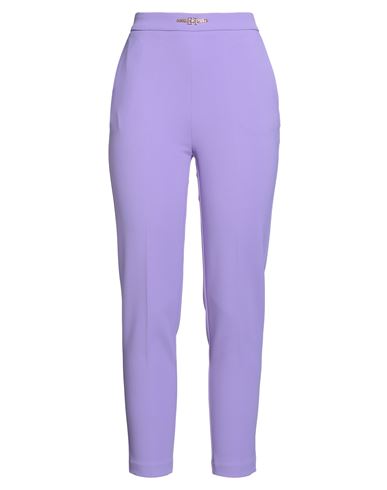 Elisabetta Franchi Essentials Woman Pants Lilac Size 8 Polyester, Elastane In Purple