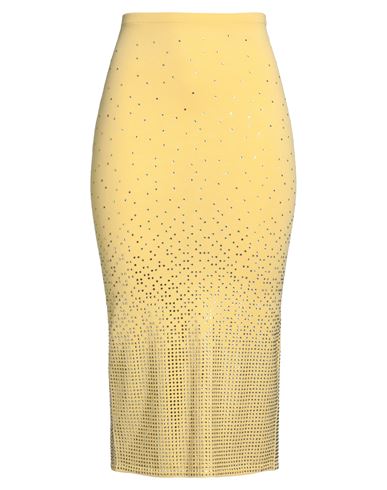 Midi-Rock Damen Pastellgelb 32,34,36,38,40 Damen