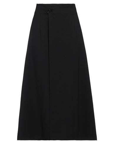 Meimeij Woman Midi Skirt Black Size 6 Viscose, Polyamide, Elastane In Black