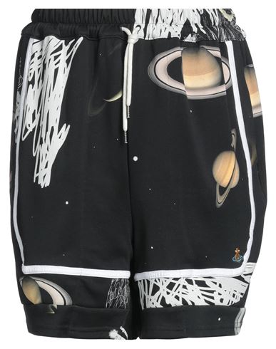 Vivienne Westwood Man Shorts & Bermuda Shorts Black Size L Polyamide, Cotton In Black