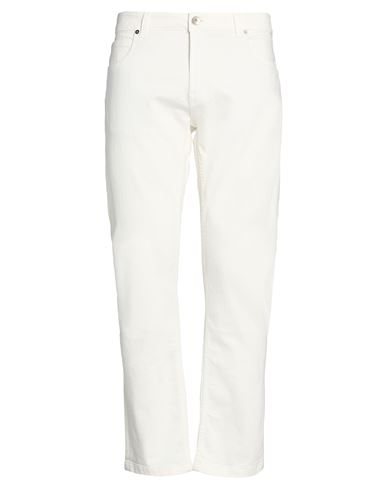 Eleventy Platinum Man Jeans White Size 34 Cotton, Elastane In Neutral