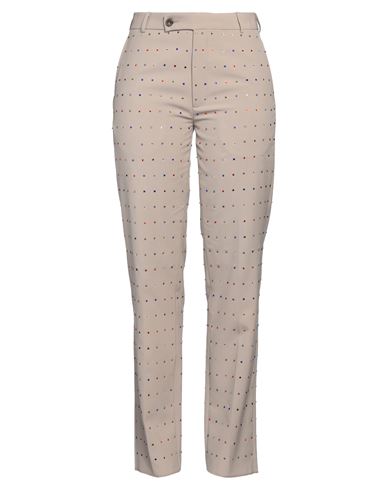 MARTINE ROSE MARTINE ROSE WOMAN PANTS BEIGE SIZE 10 VIRGIN WOOL 