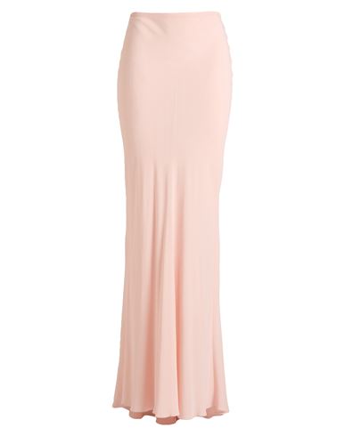Shop N°21 Woman Maxi Skirt Light Pink Size 6 Acetate, Silk