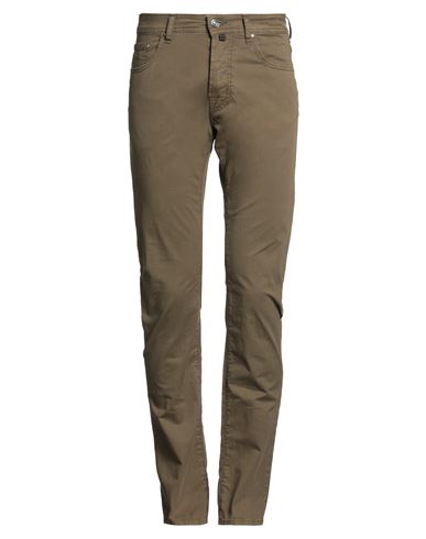Jacob Cohёn Man Pants Military Green Size 31 Cotton, Elastane, Polyester In Green