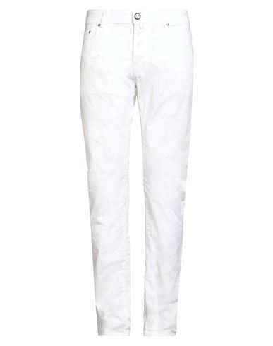 Jacob Cohёn Man Pants White Size 35 Cotton, Elastane