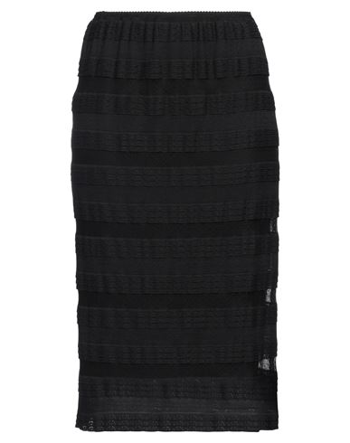 Shop N°21 Woman Midi Skirt Black Size 8 Polyamide, Elastane