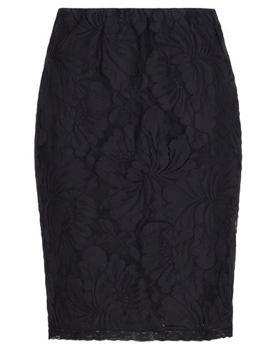 N°21 Woman Midi Skirt Black Size 6 Cotton, Polyamide, Elastane