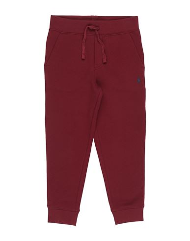 POLO RALPH LAUREN POLO RALPH LAUREN FLEECE JOGGER PANT TODDLER BOY PANTS BURGUNDY SIZE 4 COTTON, POLYESTER