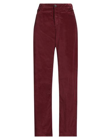Uma Wang Woman Pants Burgundy Size L Cotton, Modal, Elastane