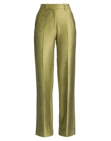 VICTORIA BECKHAM VICTORIA BECKHAM WOMAN PANTS LIME GREEN SIZE 8 VISCOSE, COTTON, MODAL 