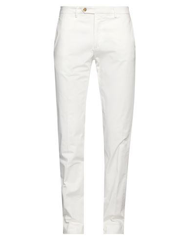 Trussardi Man Pants White Size 36 Cotton, Elastane In White