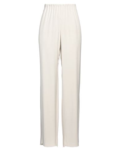 Emporio Armani Woman Pants Ivory Size 12 Viscose In White