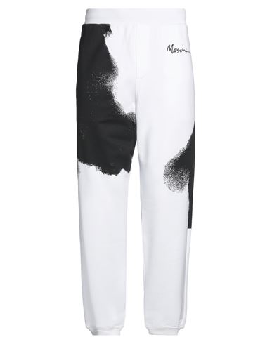 Moschino Man Pants White Size 36 Cotton In White
