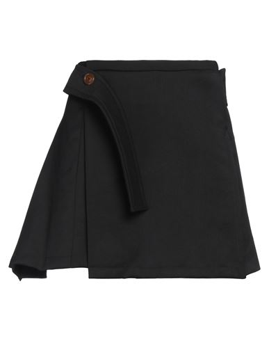 Vivienne Westwood Woman Mini Skirt Black Size 8 Virgin Wool In Black