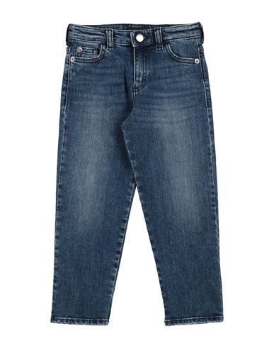 Emporio Armani Toddler Girl Jeans Blue Size 4 Cotton, Elastane In Blue