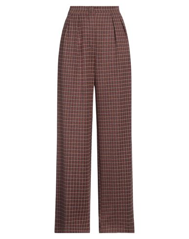 HARRIS WHARF LONDON HARRIS WHARF LONDON WOMAN PANTS RUST SIZE 10 VISCOSE, POLYESTER, COTTON, ELASTANE 
